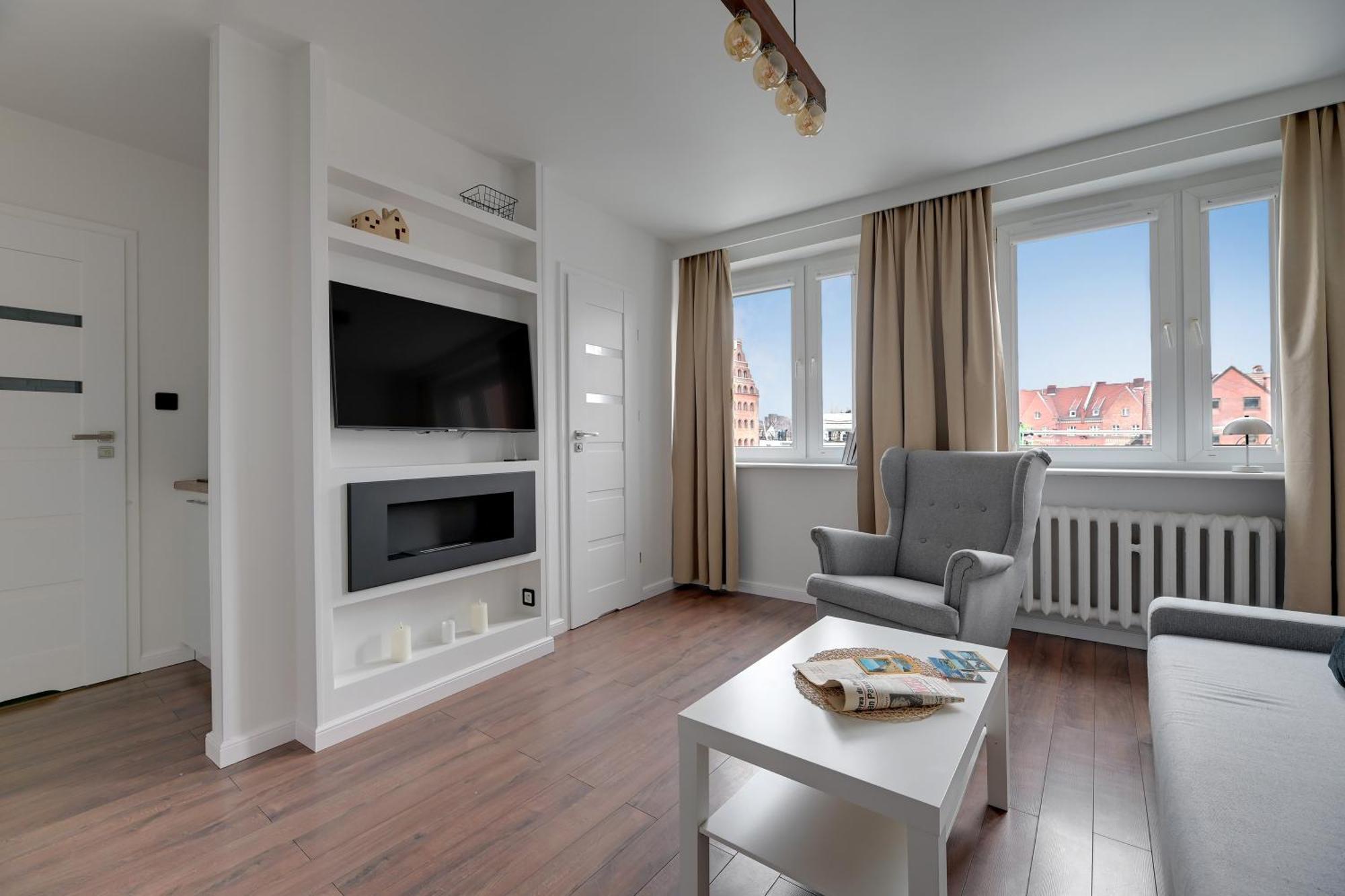 Motlawa Bulvar Residence Z Widokiem Na Rzeke Motlawa By Downtown Apartments Gdansk Exterior photo